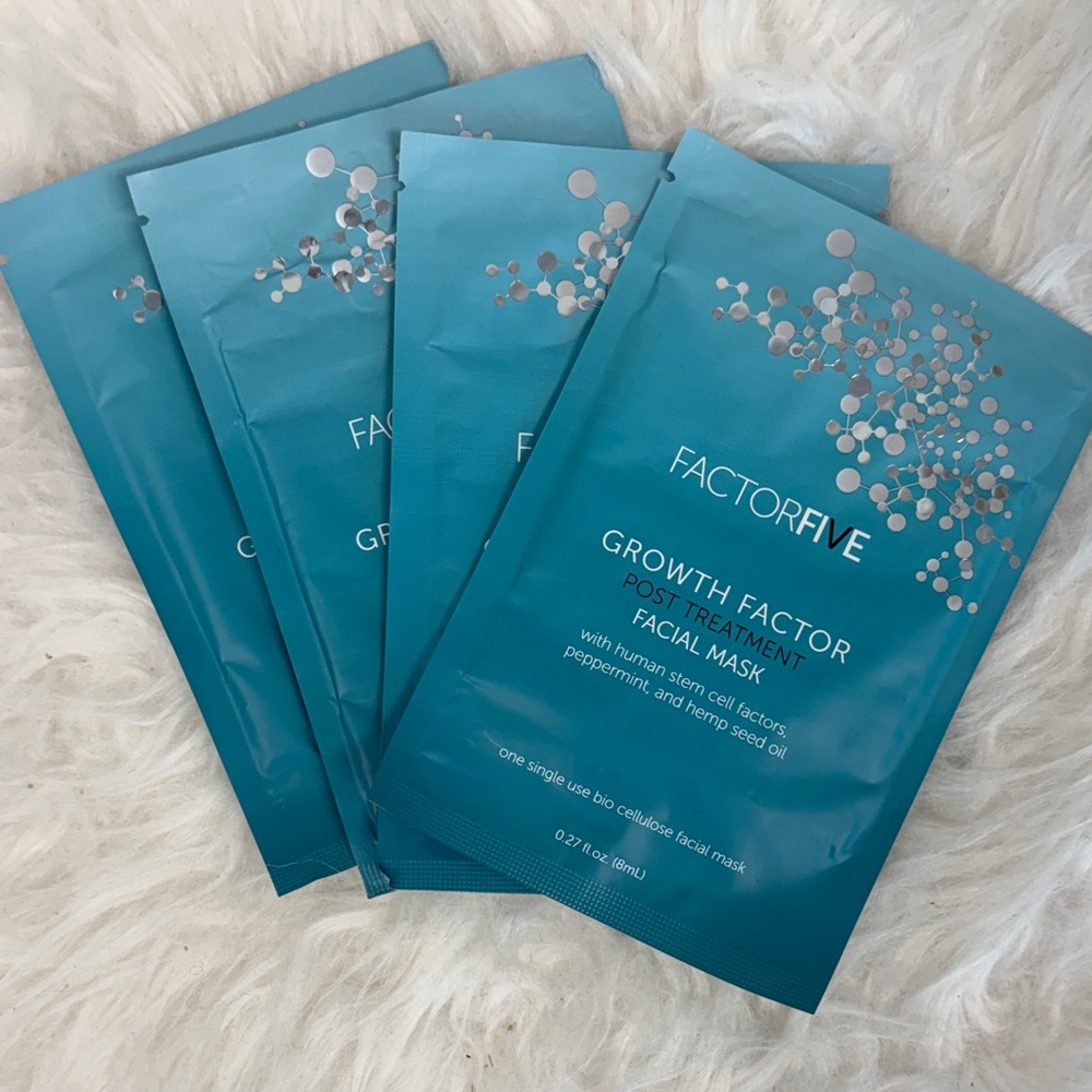 Factor five set of 4 Growth Factor Post Treatment Facial Mask
